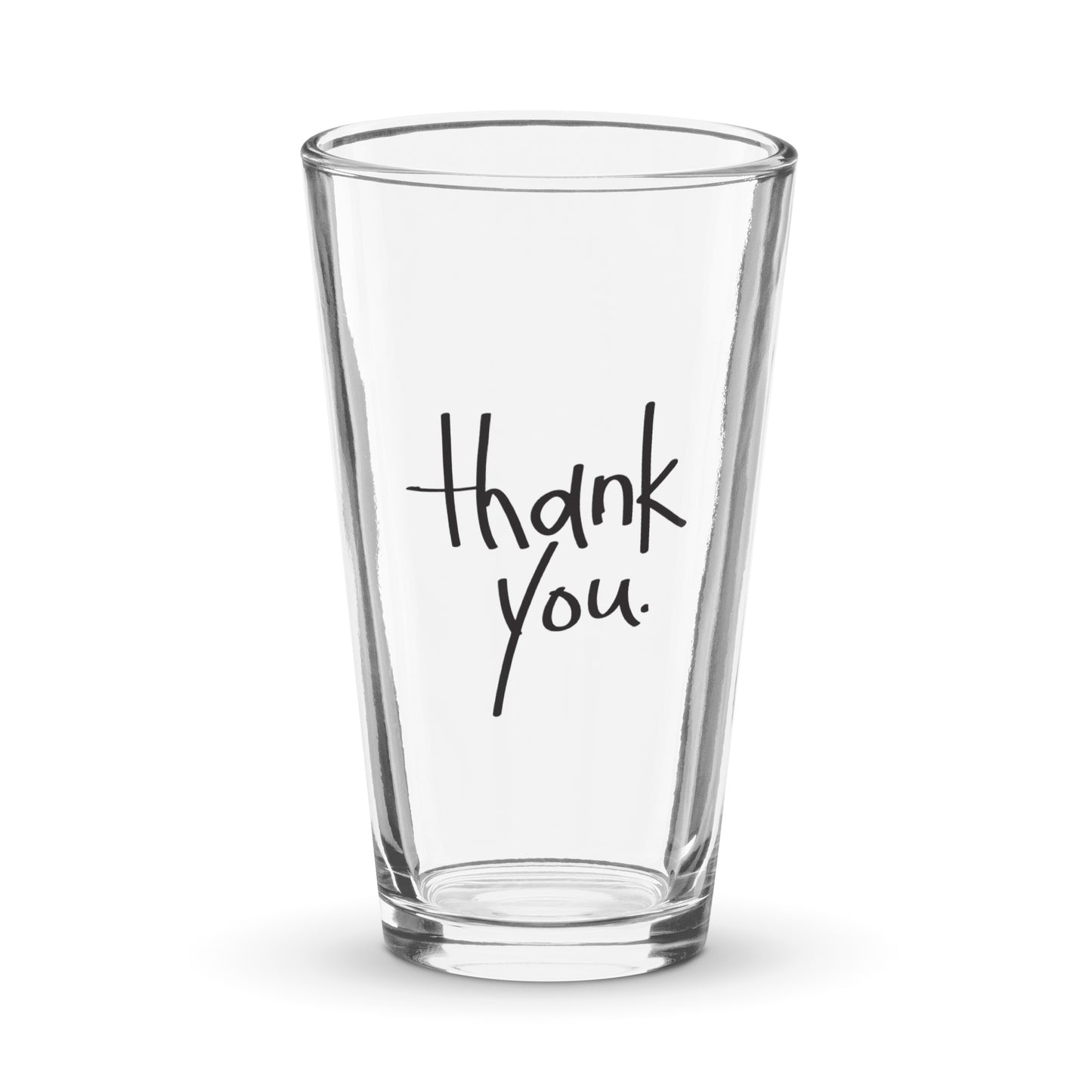 Shaker pint glass