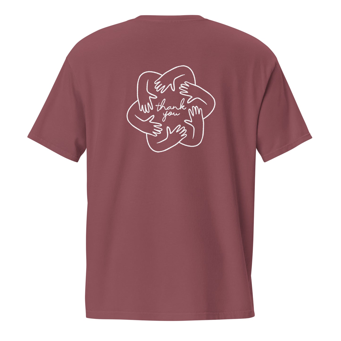 'Together' Pocket Tee w Back Print | White Logo