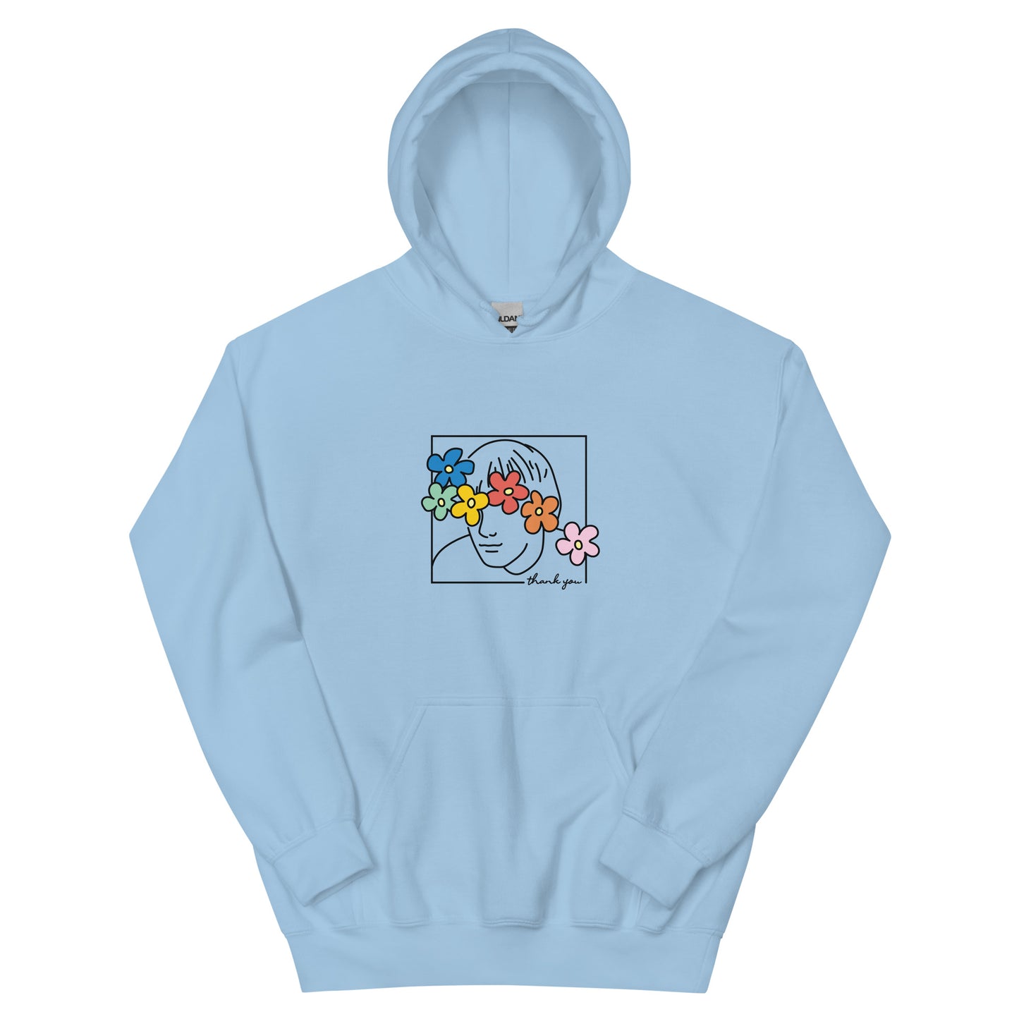 Floral Face Hoody | Spring Colours