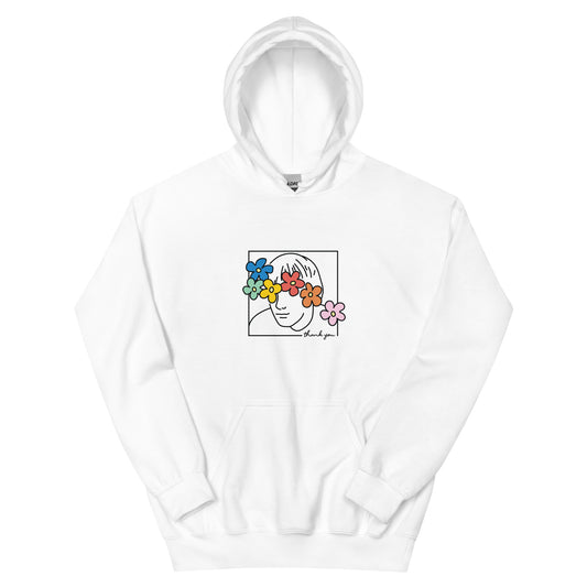 Floral Face Hoody | Spring Colours